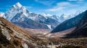 Nature nepal camp mount everest plain tundra wallpaper