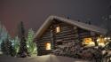 Snow houses wallpaper