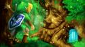 Trees forest link gameboy the legend of zelda wallpaper