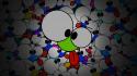 Abstract multicolor frogs wallpaper