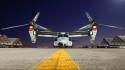 Aircraft night airports v-22 osprey wallpaper