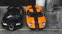Cars bugatti veyron ford gt black orange wallpaper