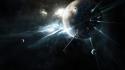 Fantasy outer space planets wallpaper