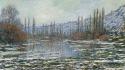 French lakes traditional art claude monet impressionism wallpaper