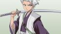 Hitsugaya toshiro white hair simple background swords wallpaper