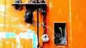 Street art chains locks doors india wallpaper