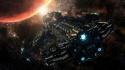 Video games starcraft pc spaceships science fiction ii wallpaper