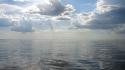 Water clouds sunlight skyscapes sea wallpaper