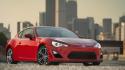Cars skyscrapers vehicles red sports car scion fr-s wallpaper