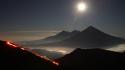 Mountains nature moon skyscapes wallpaper