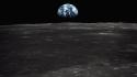 Outer space stars moon earth wallpaper