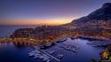 Sunset boats monaco cities wallpaper