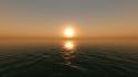 Sunset landscapes nature screenshots game sea wallpaper