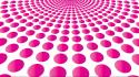Abstract pink circles dots blast wallpaper