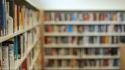 Books stores bookshelf blurred wallpaper