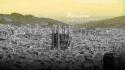 Landscapes barcelona cities manipulation wallpaper