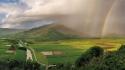 Landscapes nature hawaii rainbows wallpaper