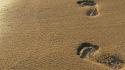 Sand footprint wallpaper
