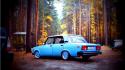 Vehicles lada 2107 blue russian oldie russians wallpaper