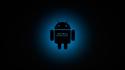 Abstract blue android think different science fiction wallpaper