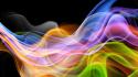 Abstract multicolor smoke colors curves wallpaper
