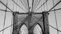Bridges brooklyn bridge new york city cables wallpaper