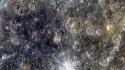 Outer space planets crater mercury wallpaper