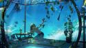 Pencils underwater wind chimes original characters fans wallpaper