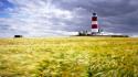 Water landscapes lighthouses wallpaper