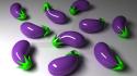 Abstract 3d eggplants wallpaper