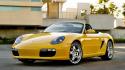 Boxster Yellow Front wallpaper