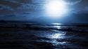 Moon moonlight seascapes sea wallpaper