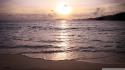 Water sunset nature beach seascapes sea wallpaper