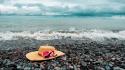 Beach hats sea wallpaper