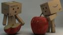 Happy sad amazon apples boxes wallpaper