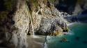 Nature beach usa california waterfalls wallpaper