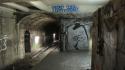 Paris graffiti urban metro subway abandoned wallpaper
