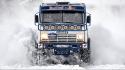Snow trucks wallpaper