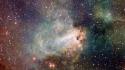 Clouds outer space stars nebulae wallpaper