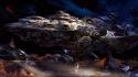 Fantasy outer space planets spaceships wallpaper