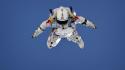 Outer space skydiving jump felix baumgartner wallpaper