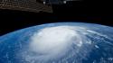 Storm earth nasa space station hurricane wallpaper