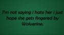 Text wolverine funny fingers wallpaper