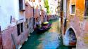 Water nature streets boats venice cities wallpaper