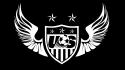 Black and white wings uswnt us soccer wallpaper