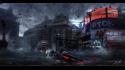 Cars storm london picadilly square wallpaper
