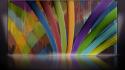 Multicolor patterns rainbows digital art wallpaper