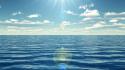 Ocean sun relaxing lux skies sea wallpaper