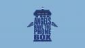 Typography doctor who weeping angel phone booth wallpaper