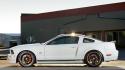 White ford mustang gt bbs muscle car wallpaper